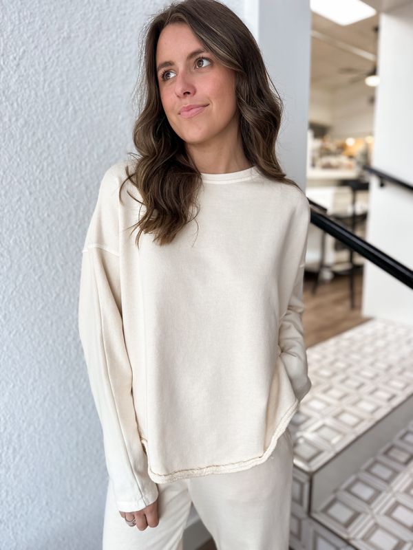 Cloud Cream Oversized Sweatshirt