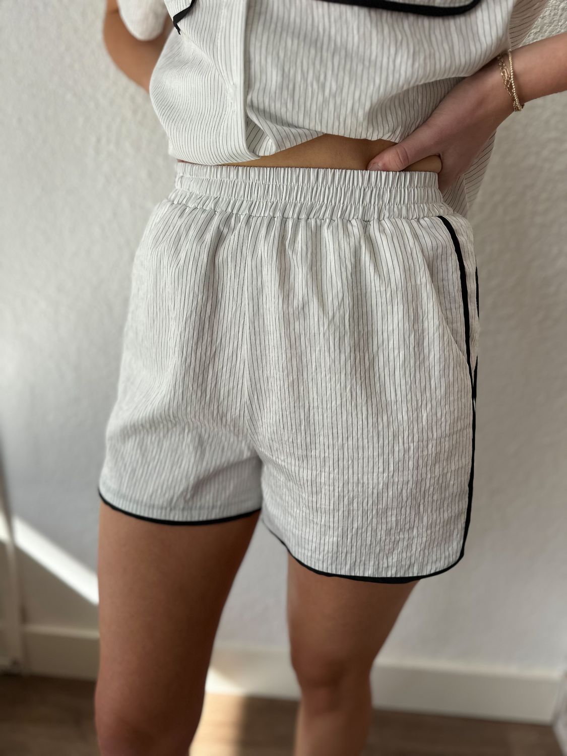 Community Contrast Piping Shorts