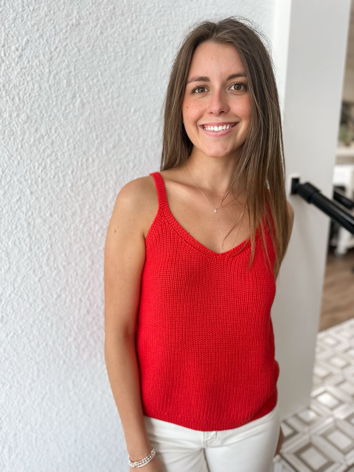 Cherry Knit Tank