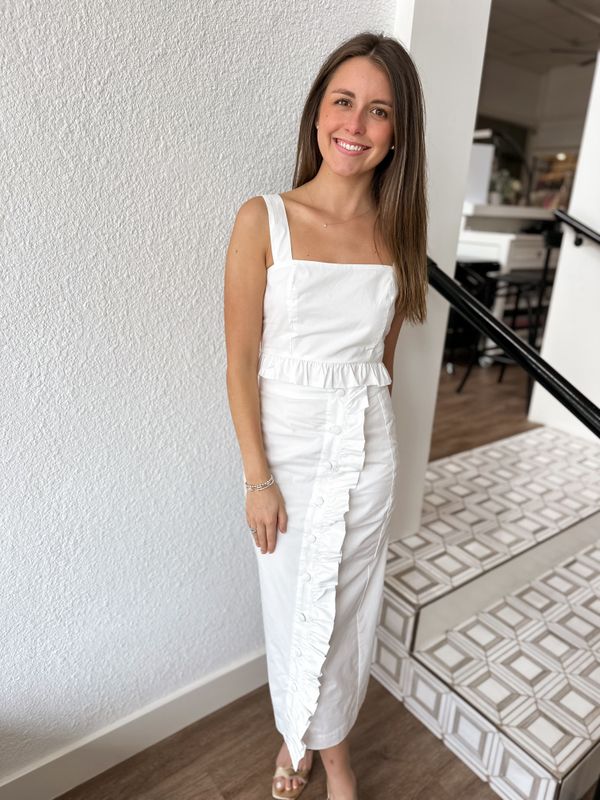 Pearl Ruffle Skirt Set