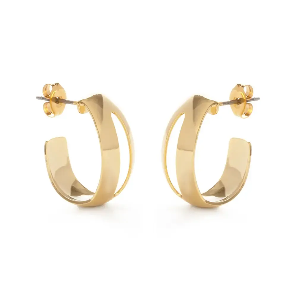 Cut Out Hoop Earrings