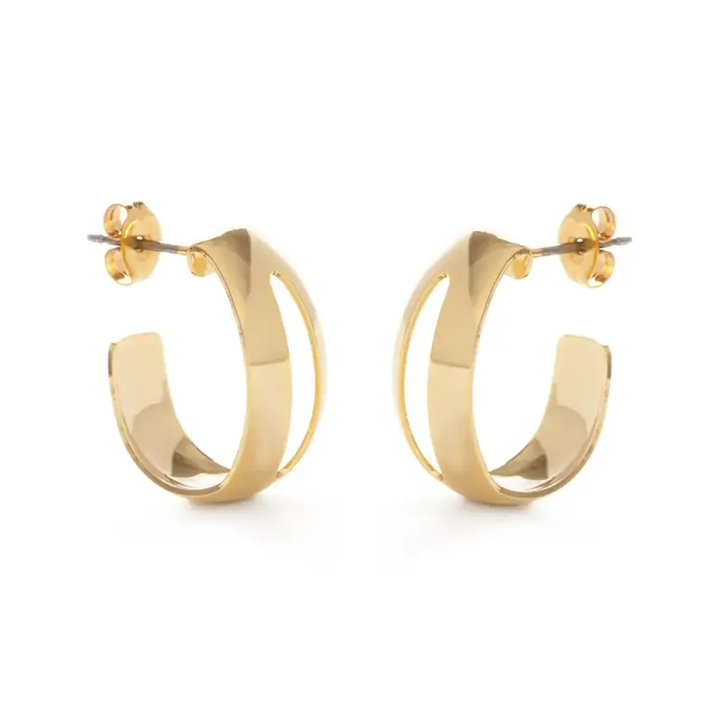 Cut Out Hoop Earrings