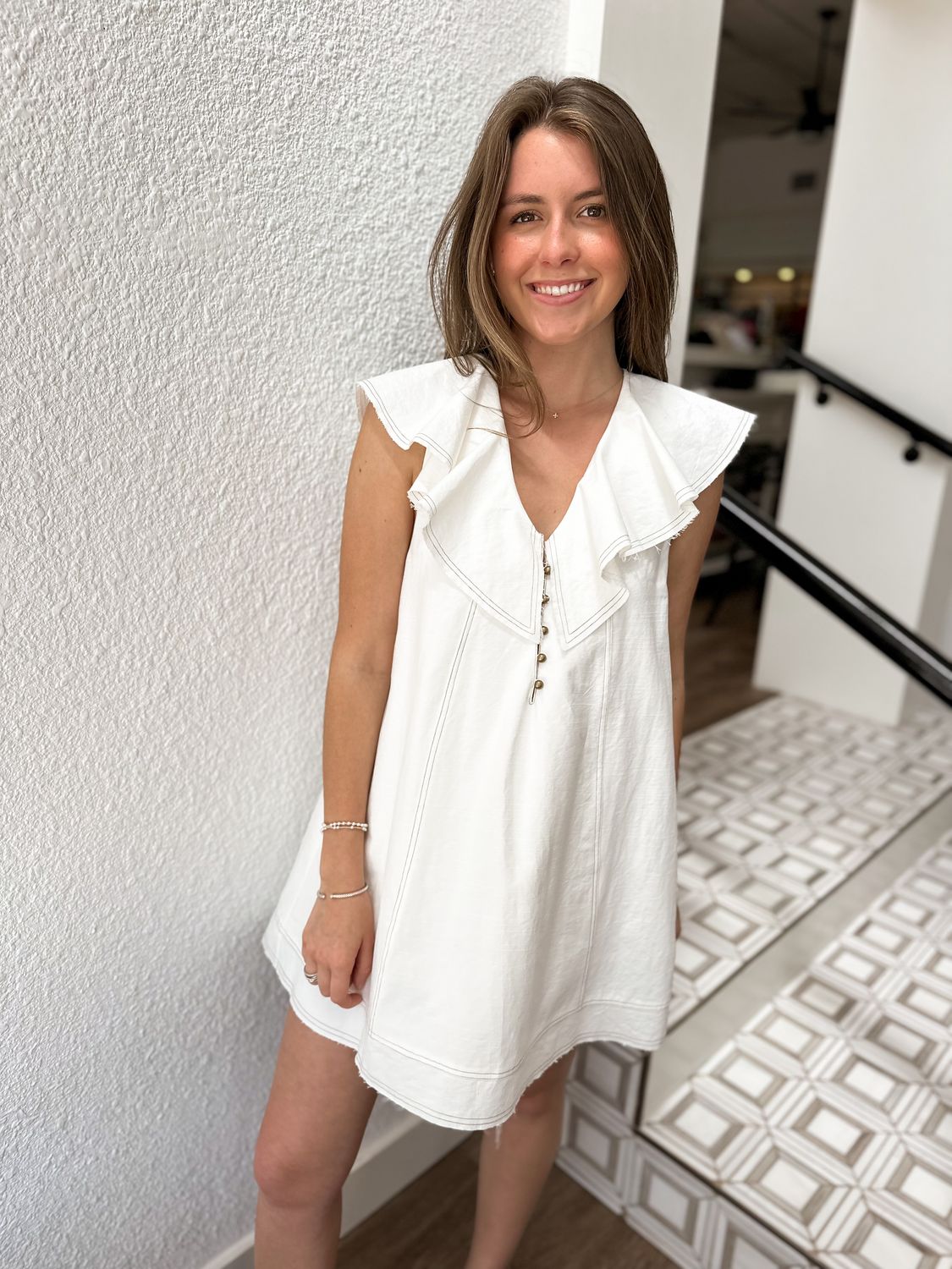 Ecru Edge Dress