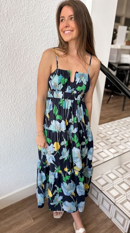 Lowlight Floral Maxi Dress