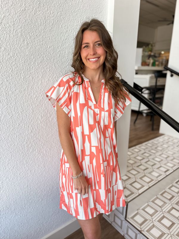 Coral Palma Dress