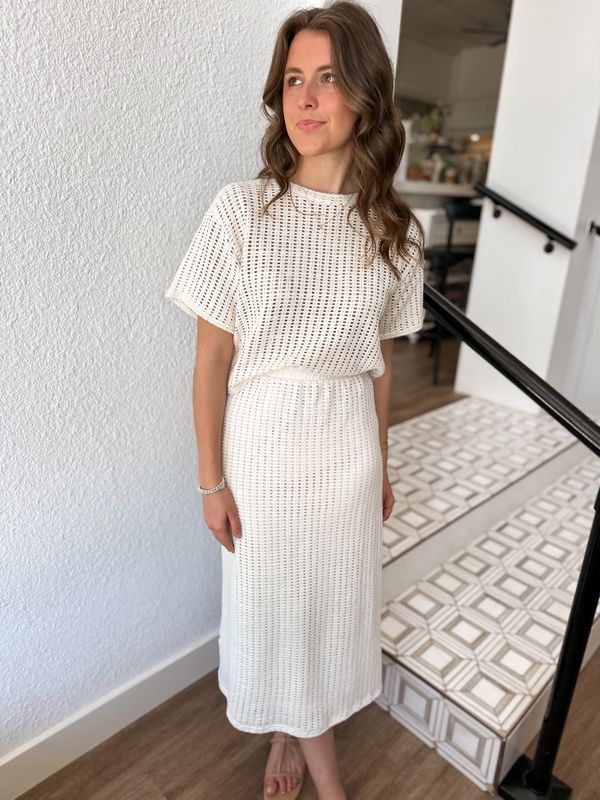 Gridline Knit Top