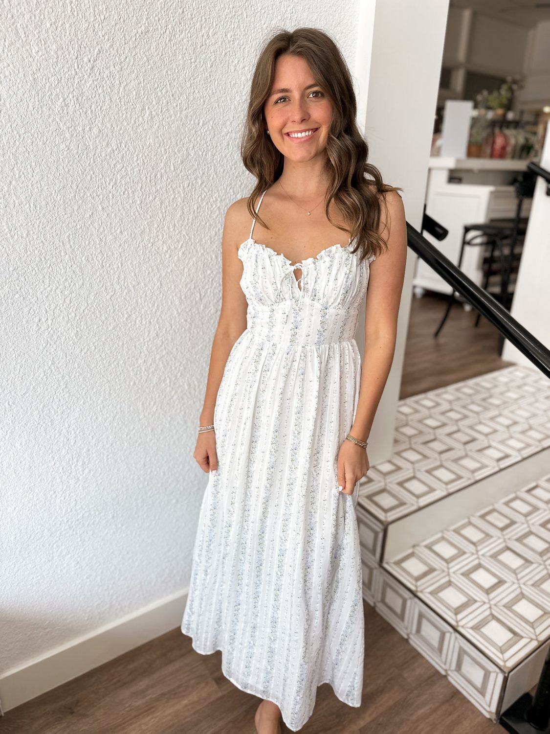 Sonnet Stripe Midi Dress
