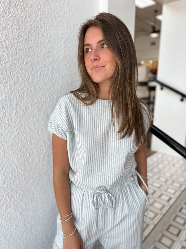 Blue Skies Drawstring Top