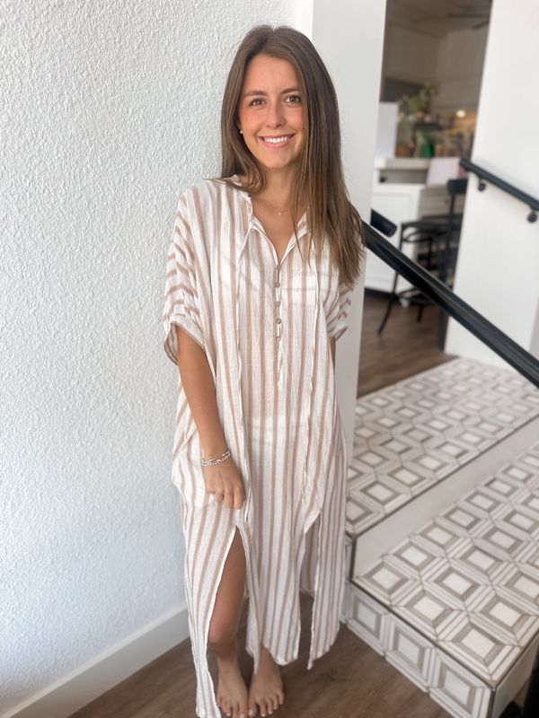 Seabound Stripe Kaftan