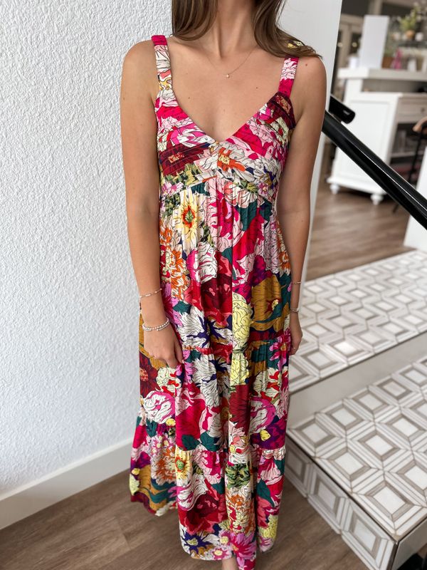Maya Floral Midi Dress