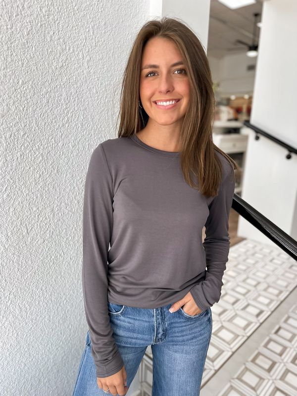 Charcoal Teddy Tee