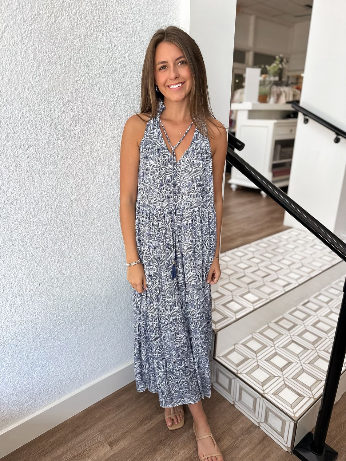 Azure Zaria Maxi Dress
