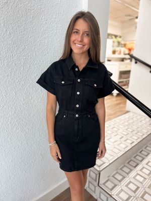 Midnight Utility Mini Dress