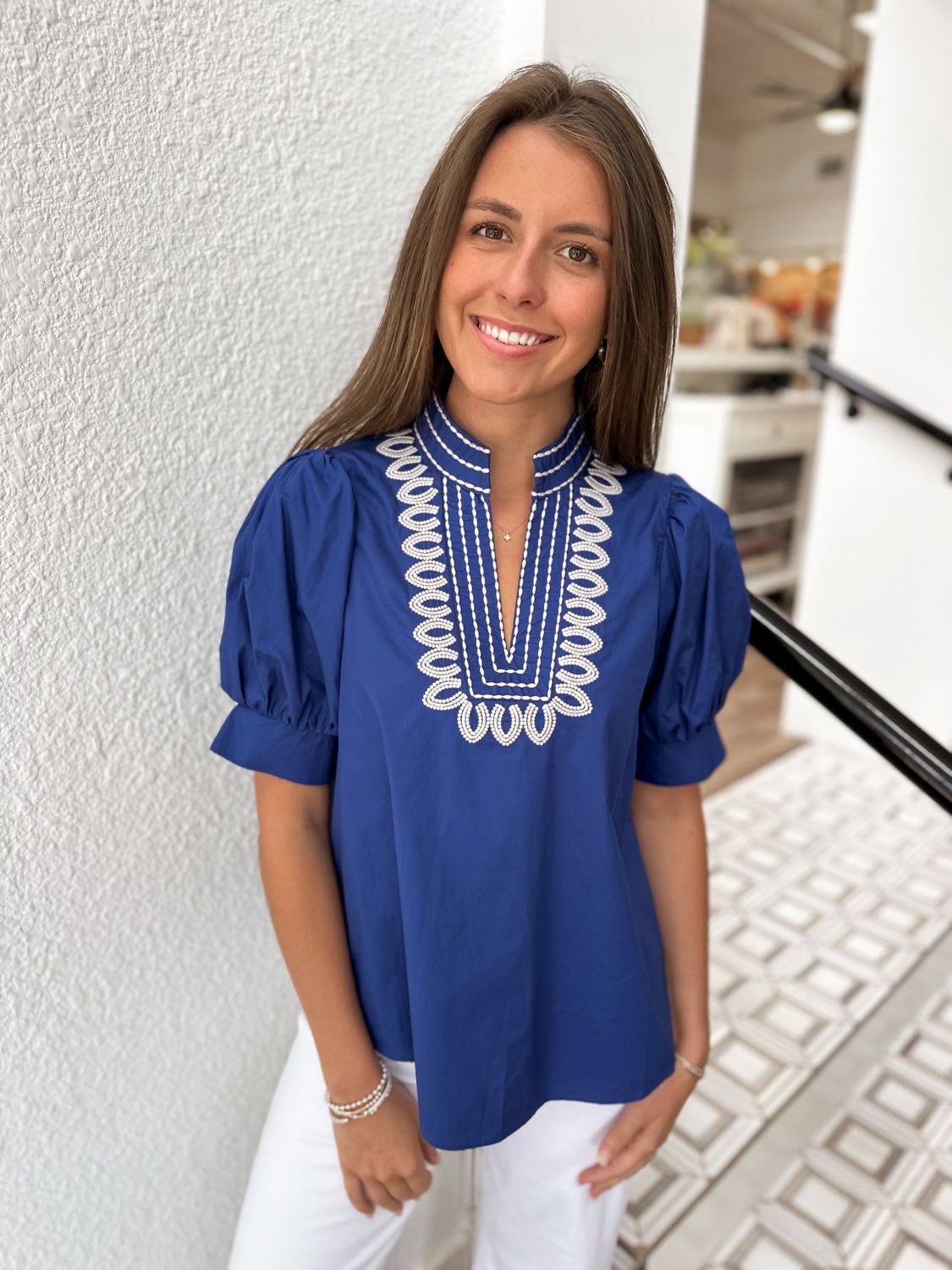 Isla Embroidered Top