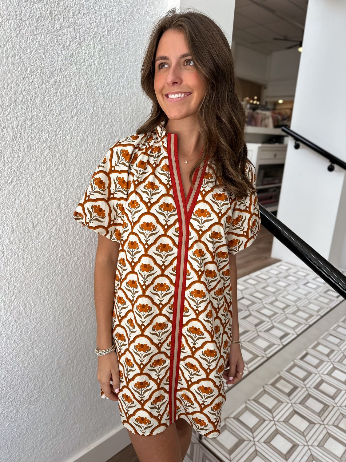 Portico Puff Sleeve Dress