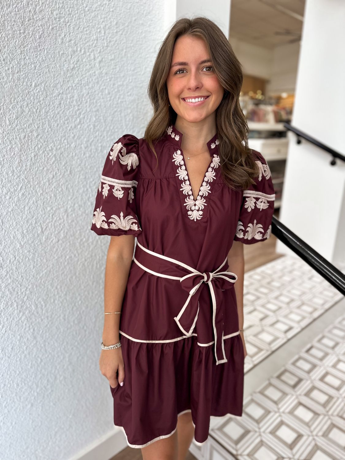 Maribel Belted Mini Dress