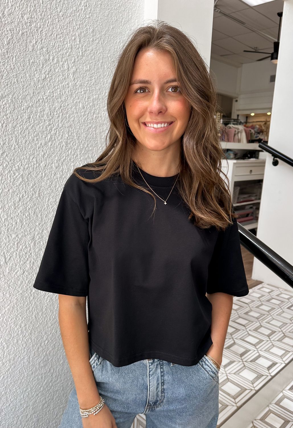 Black Daphne Top