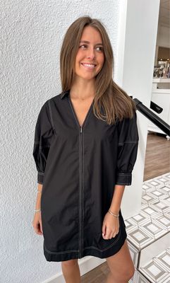 Black Greer Shift Dress