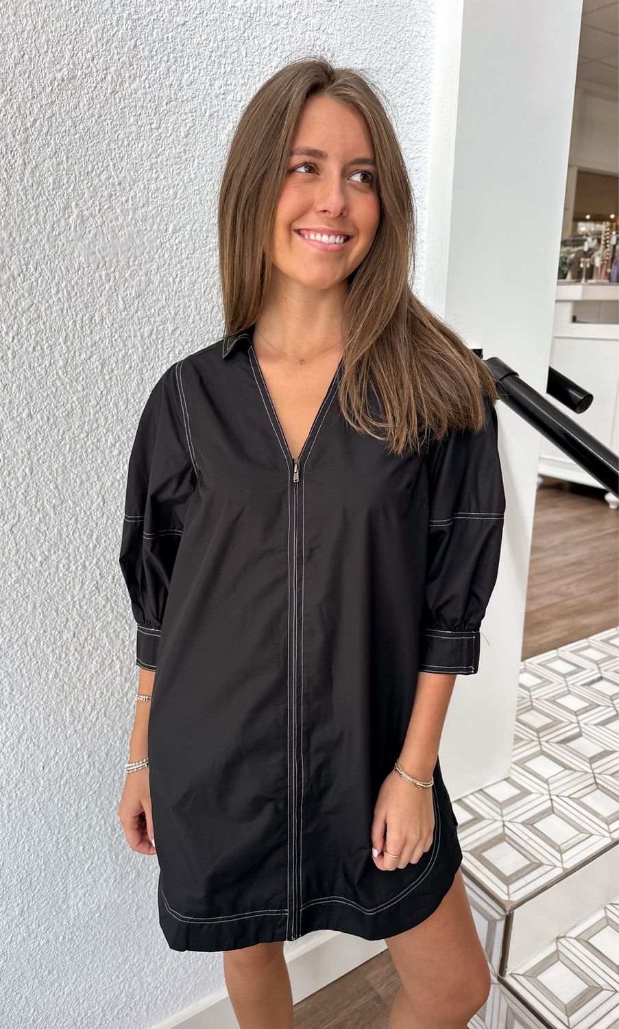 Black Greer Shift Dress