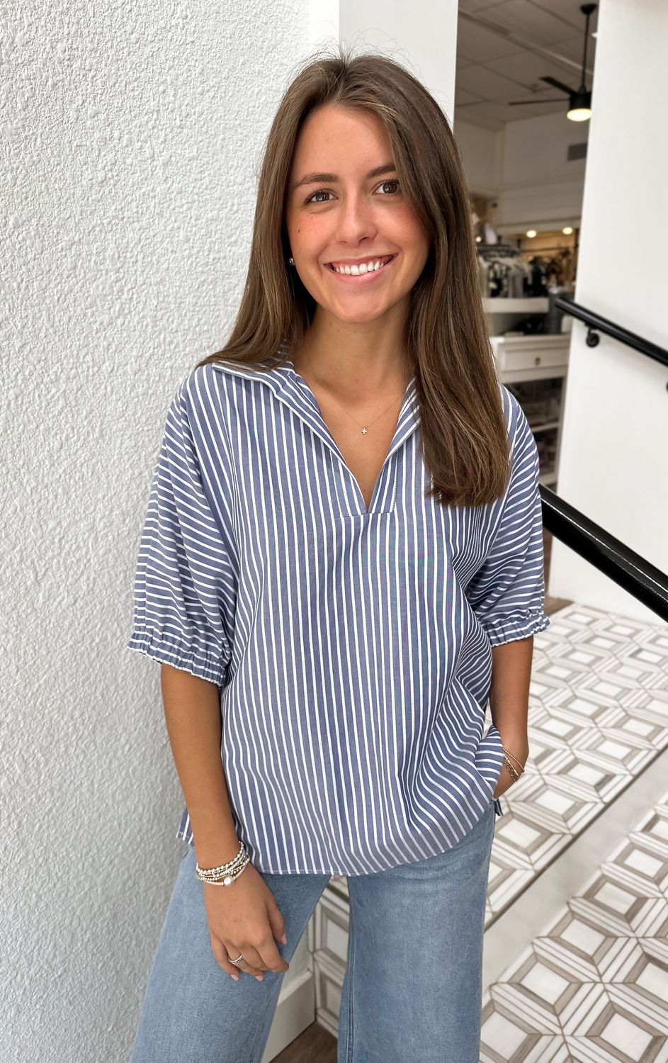 Sloane Stripe Top