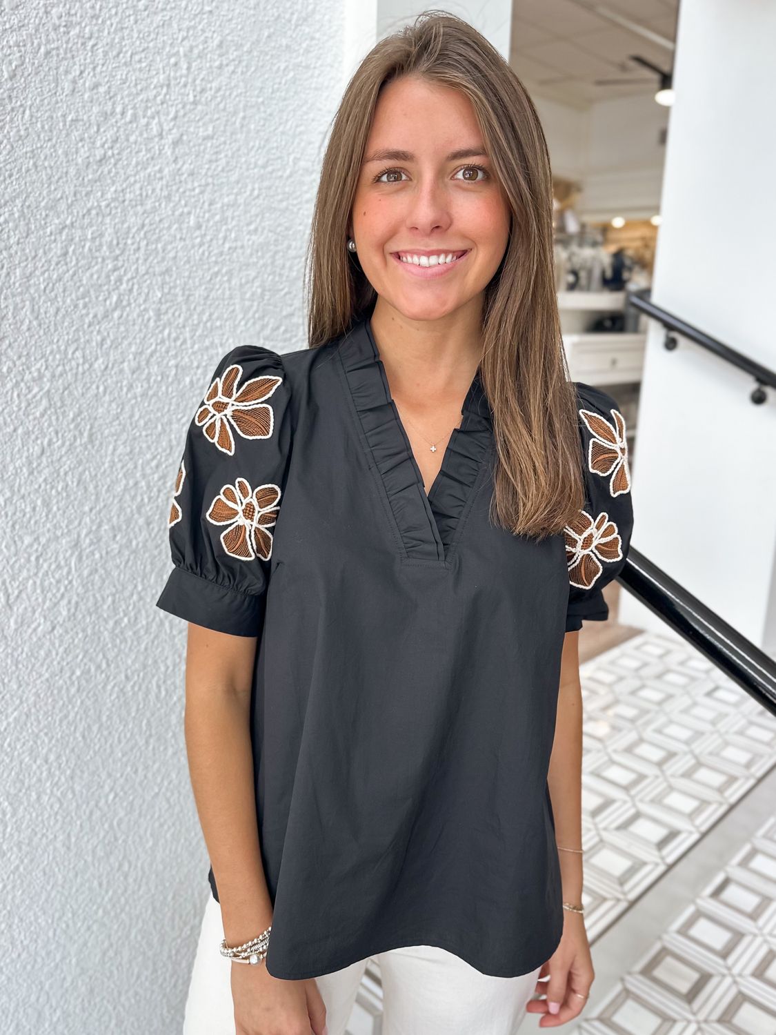 Madison Embroidered Top
