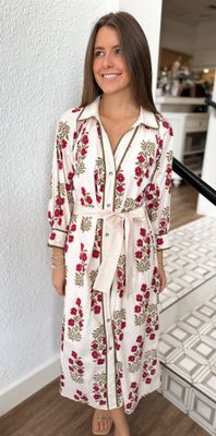 Margaux Floral Midi Dress