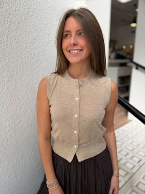 Cobblestone Knit Vest