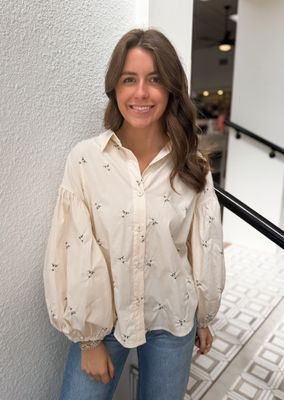 Elodie Embroidered Top