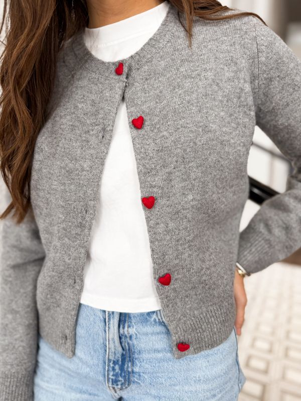 Leighton Heart Button Cardigan