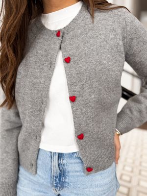 Leighton Heart Button Cardigan