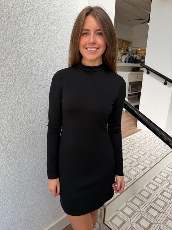 Hustle High Mock Neck Mini Dress