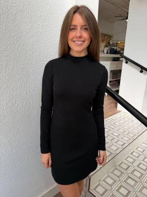 Hustle High Mock Neck Mini Dress