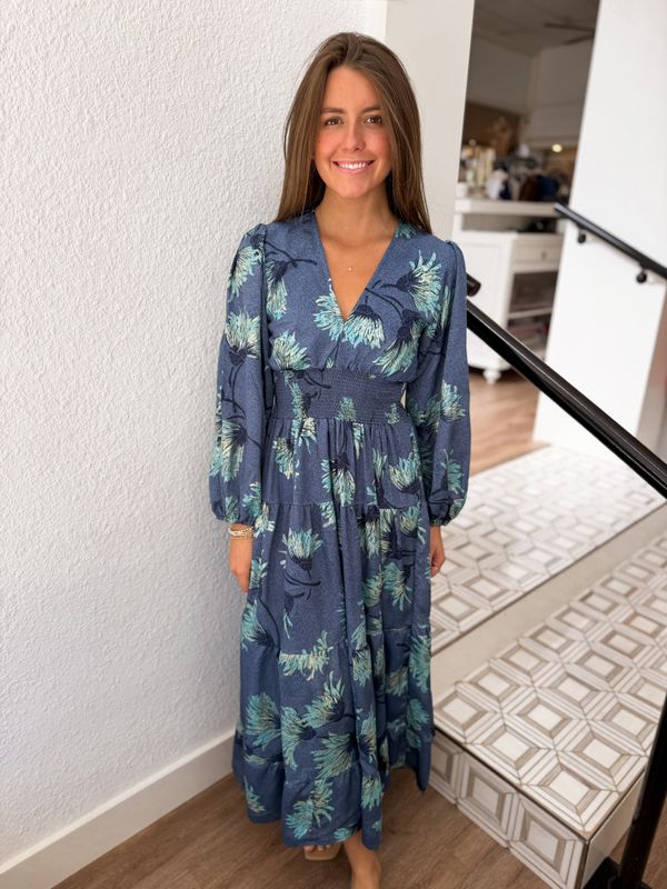 Blue Dahlia Maxi Dress