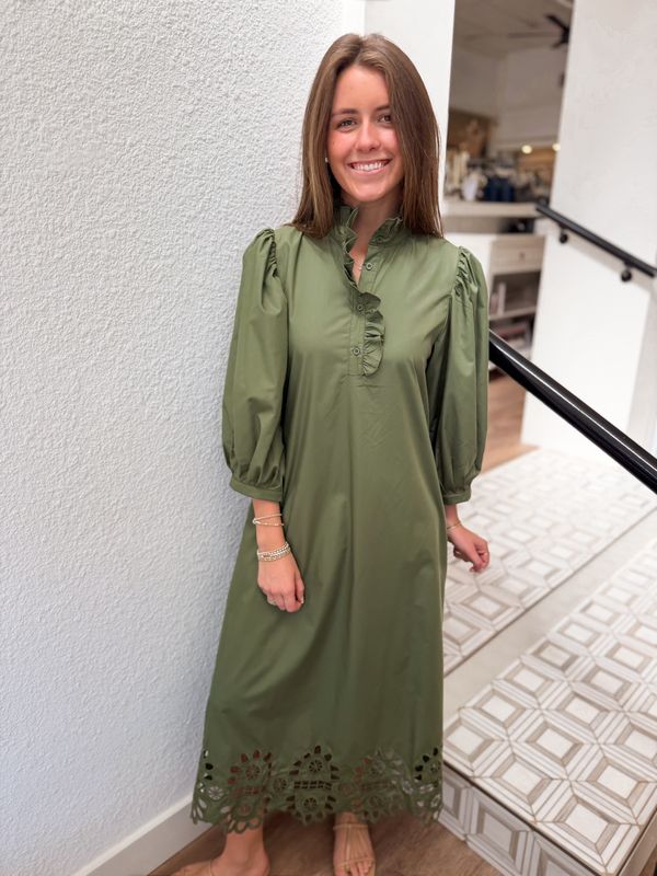 Rosemary Eyelet Maxi Dress