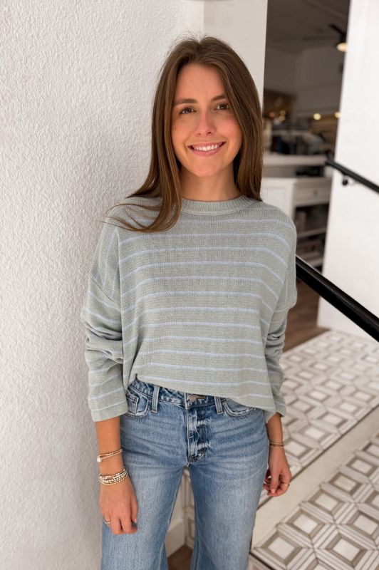 Misty Stripe Sweater