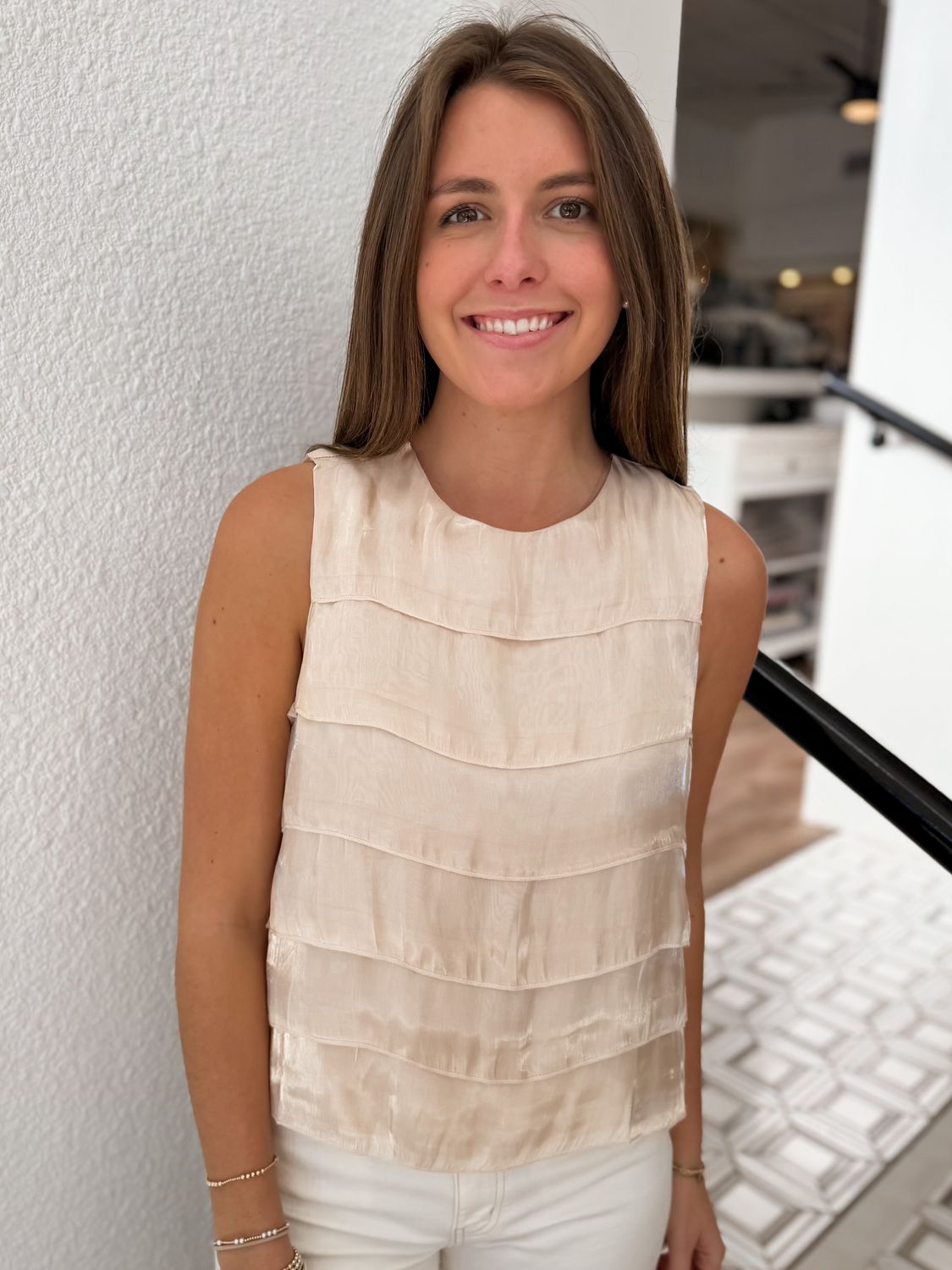 Champagne Shimmer Top