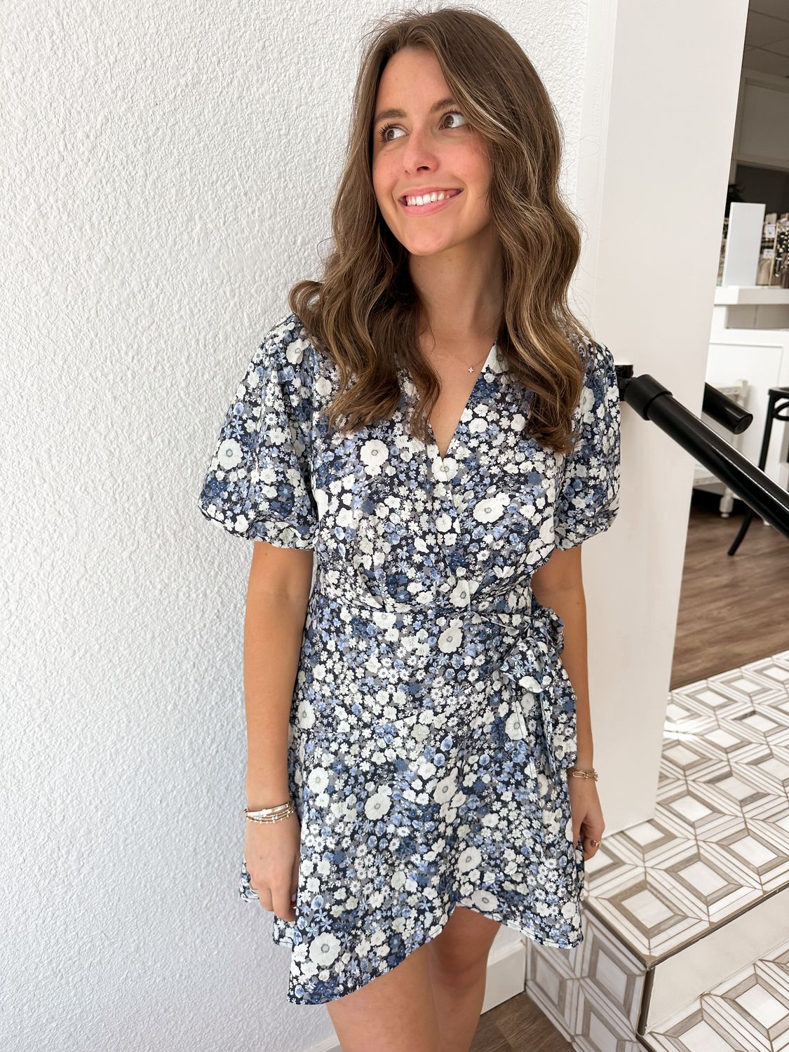 Field of Daisies Wrap Dress