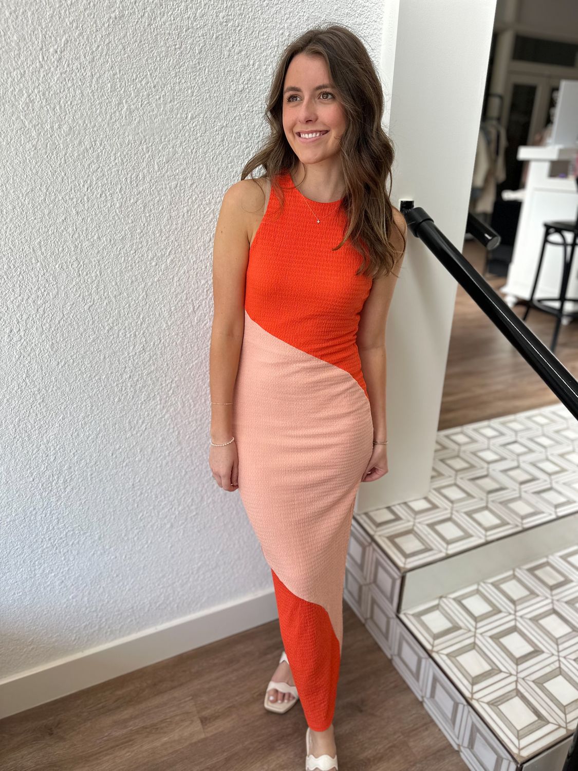 Sunset Curve Maxi Dress