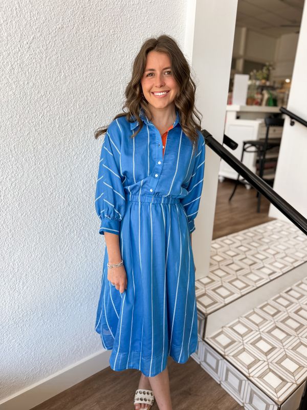 Palmer Stripe Midi Dress