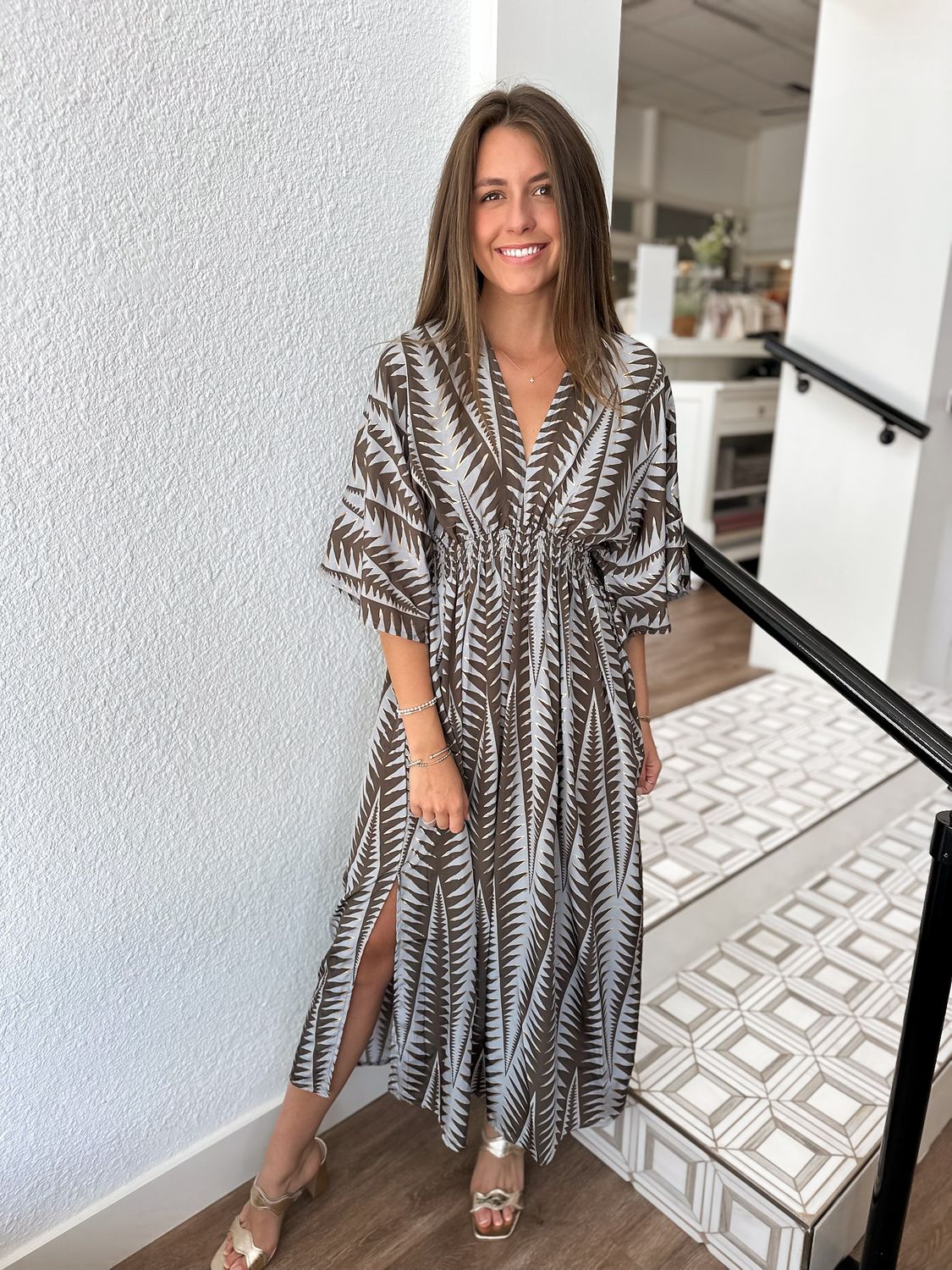Dune Palm Maxi Dress