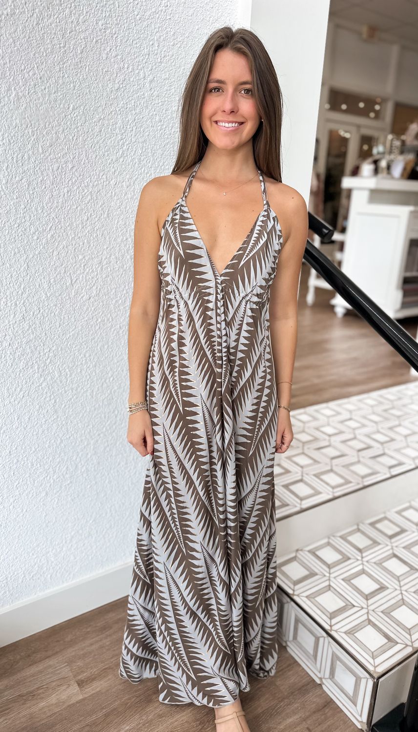 Dune Halter Maxi Dress
