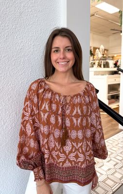 Tamarind Print Top