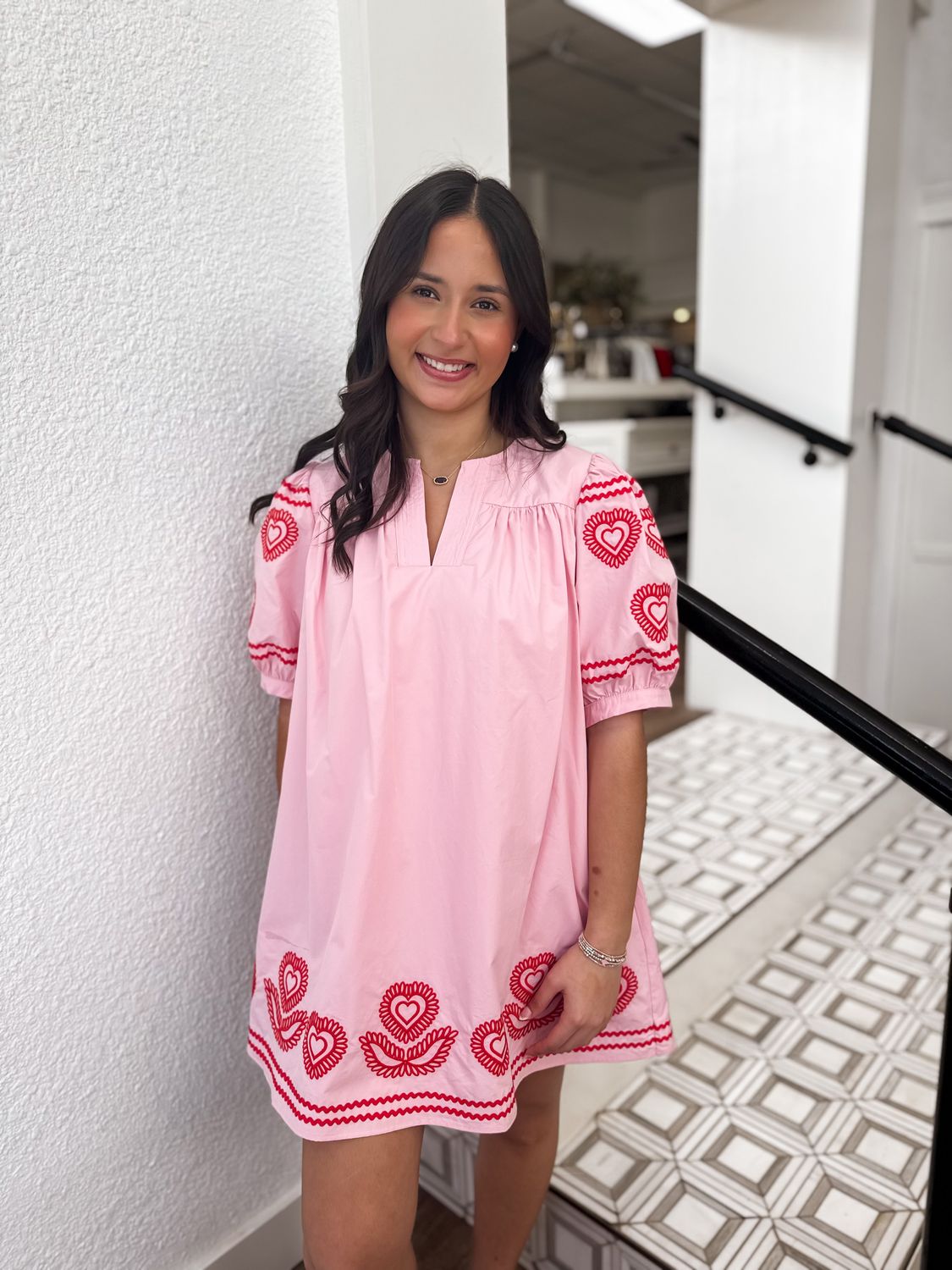 Love Note Embroidered Dress