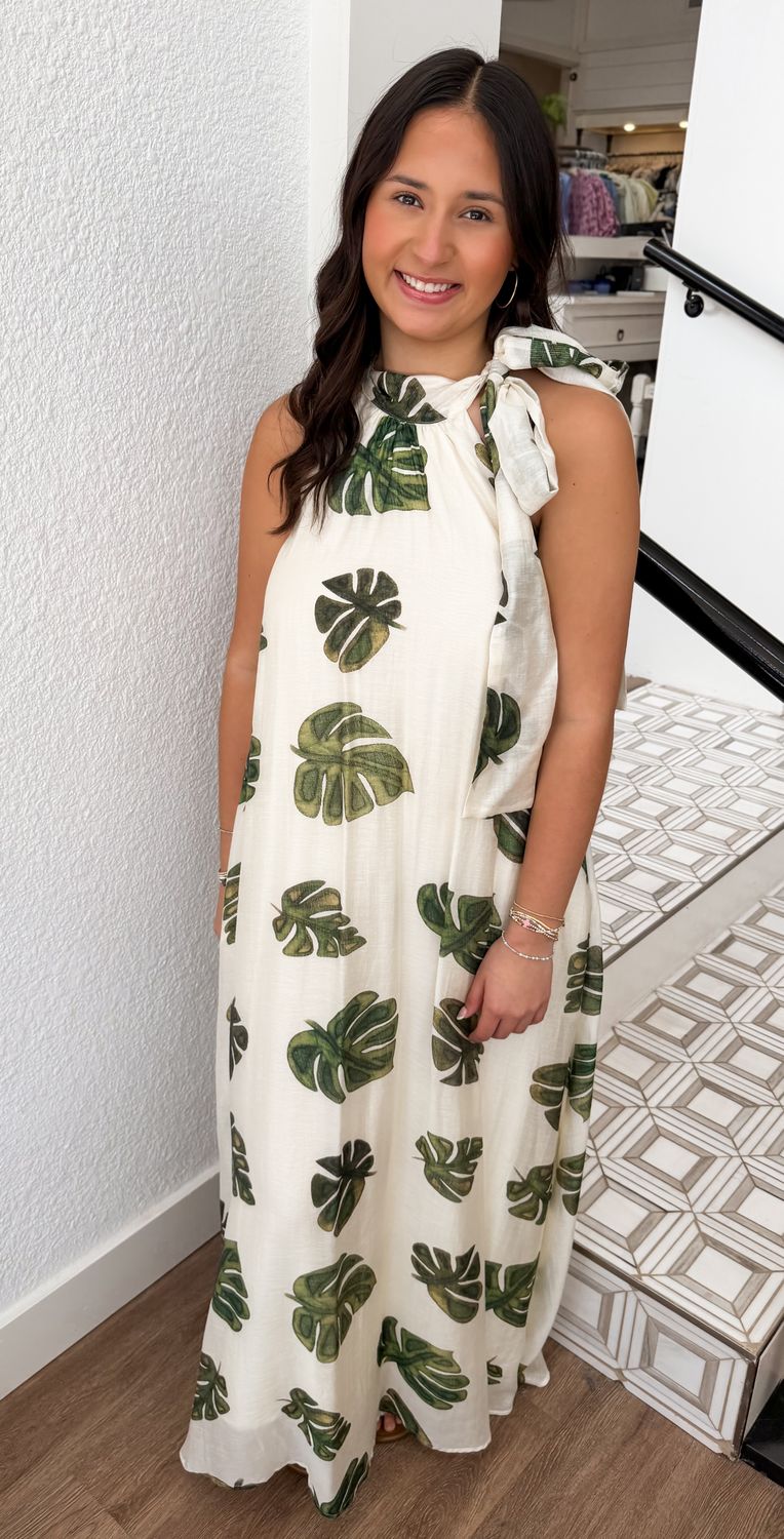 Royal Palm Maxi Dress