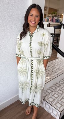 Royal Palm Midi Dress