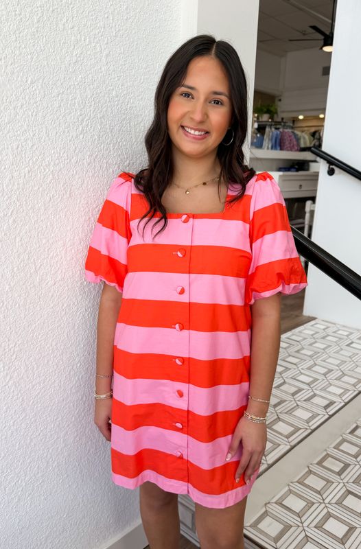 Romy Stripe Mini Dress