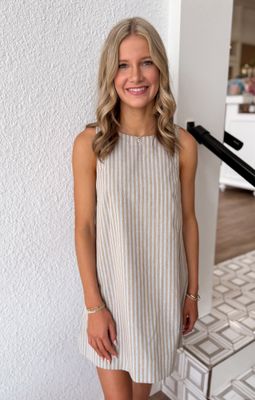 Moss Stripe Tove Dress