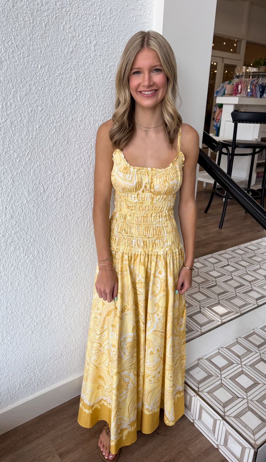Golden Hour Smocked Maxi Dress