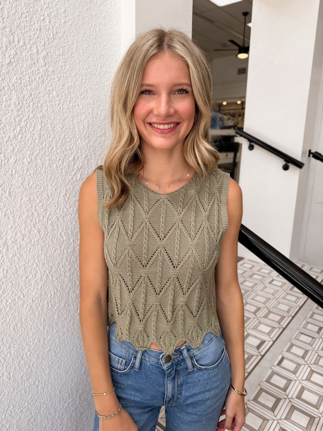 Succulent Sweater Tank