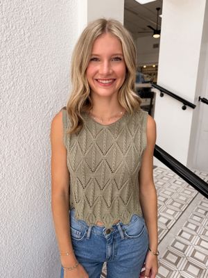 Succulent Sweater Tank